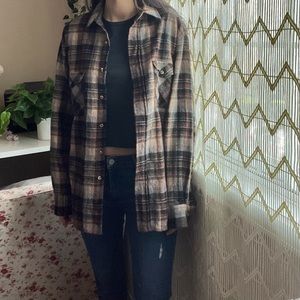 Bella Swan Inspired Brown Plaid Flannel